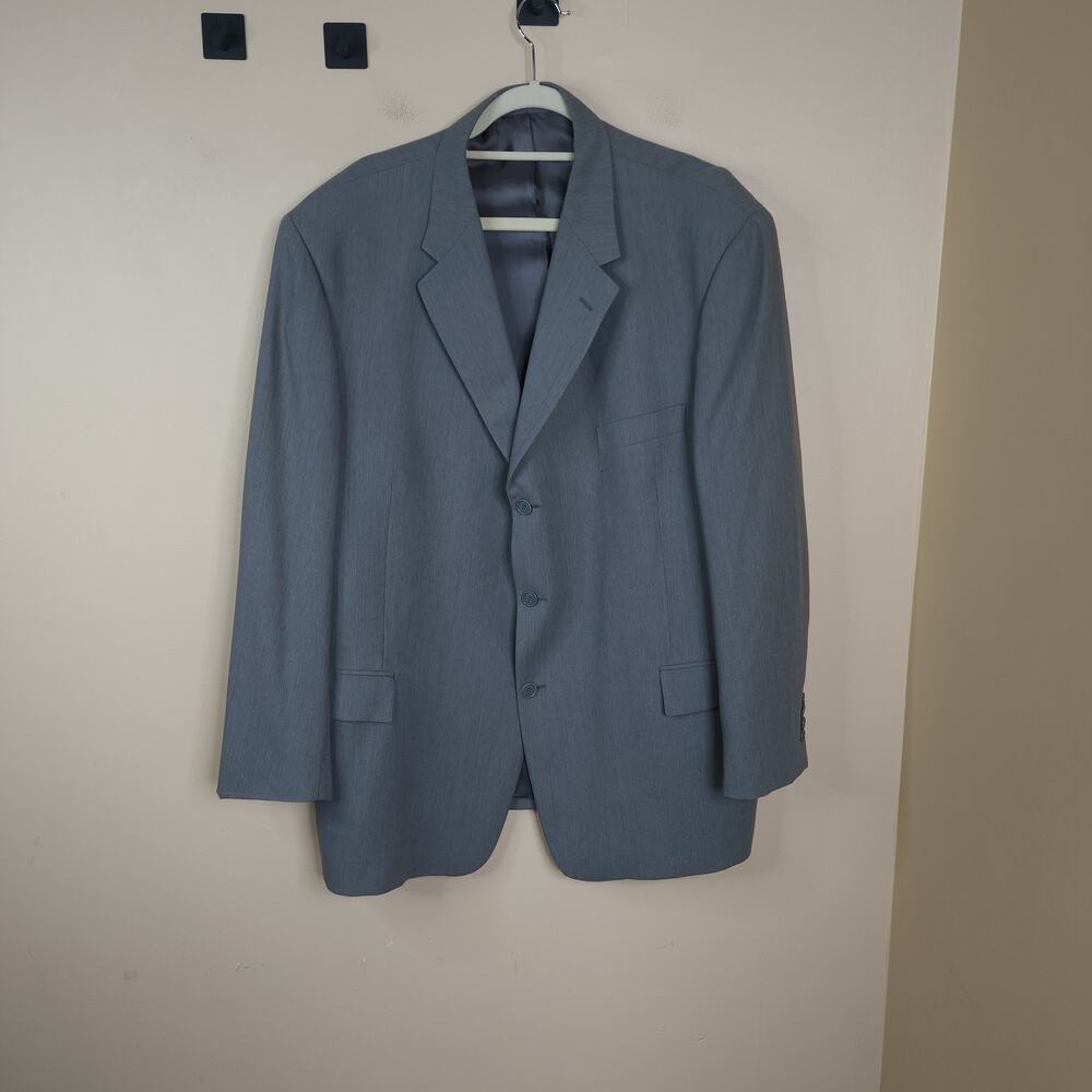 Daniel Hechter Gray Three Button Wool Blazer Size… - image 1
